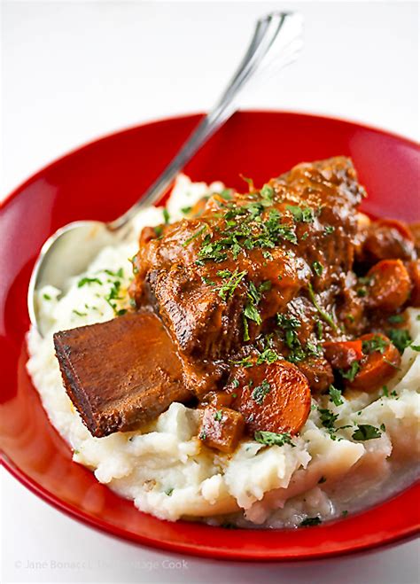 Luscious Braised Short Ribs With Garlic Mashed Potatoes Gluten Free