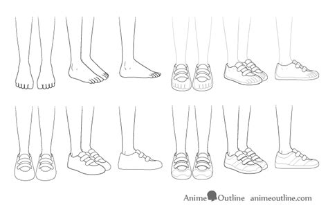 How To Draw Shoes From The Front Anime Howto Techno