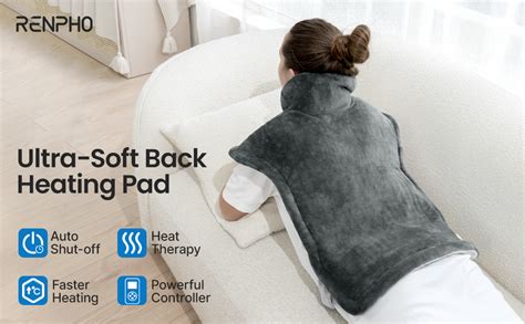 Amazon RENPHO Weighted Heating Pad For Back Pain Relief Electric