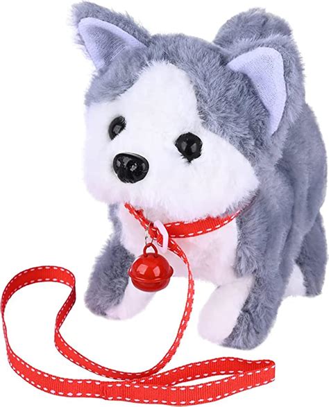 Elecdon Plush Interactive Toy Electronic Pet Plush Husky Dog Toy