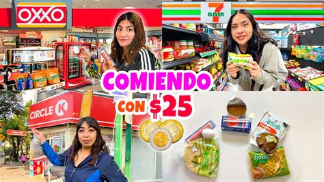 Comiendo Con Pesos En Diferentes Tiendas Oxxo Seven Eleven Y