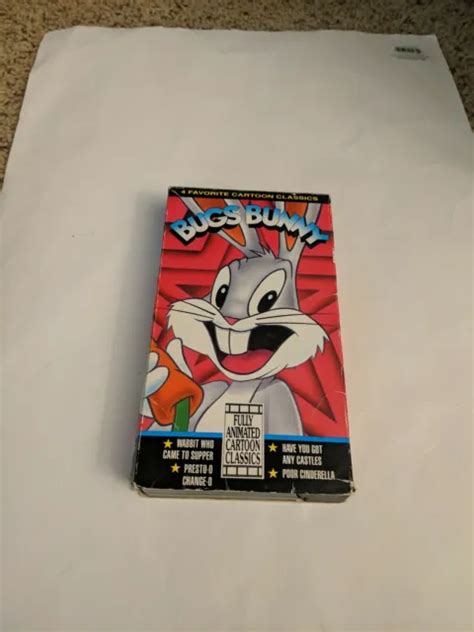 Vhs 1992 Bugs Bunny Dessin AnimÉ Classique Quatre Dessins Animés