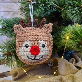 Ravelry Reindeer Ornament Pattern By Tidzhen Gyuldzhu