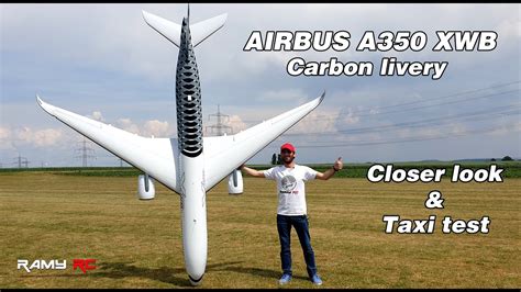 Giant Rc Airbus A350 Xwb Taxi Test And Closer Look Youtube