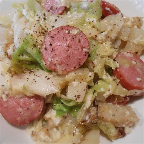 Mennonite Cabbage Potato Kielbasa Bake Recipe