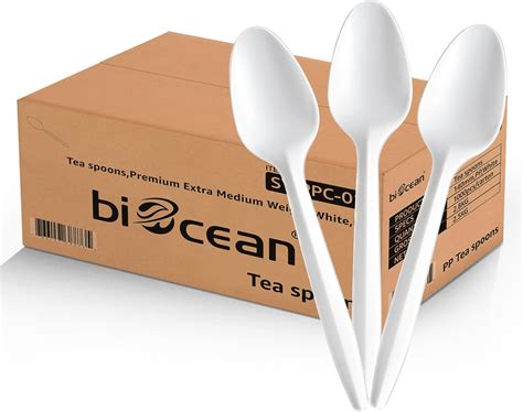 Amazon Pcs Disposable Plastic Teaspoons Bulk Spoons White