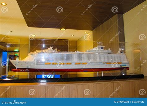 The Model Of Cruise Liner Symphony Of The Seas By Royal Caribbean