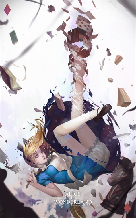 Illustration Fantasy Art Anime Cartoon Alice In Wonderland