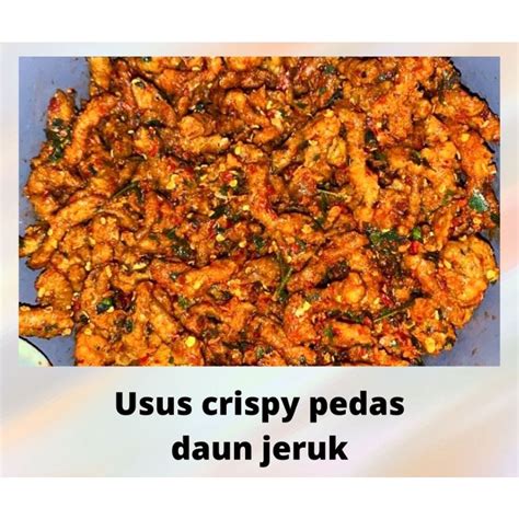 Jual GROSIR 1KG USUS CRISPY PEDAS DAUN JERUK ORIGINAL Shopee Indonesia