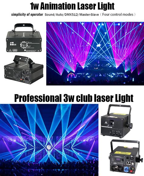 Ilda Laser Projector Light Show Lazer 1w 3w 5w Rgb Laser Light