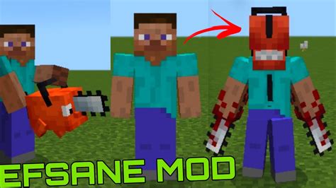 MİNECRAFT EFSANE TESTERE ADAM MODU NASIL YÜKLENİR chainsav man addon