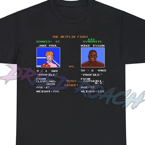 Mike Tyson Vs Jake Paul Videogame Shirt Iron Mike Viral Fight