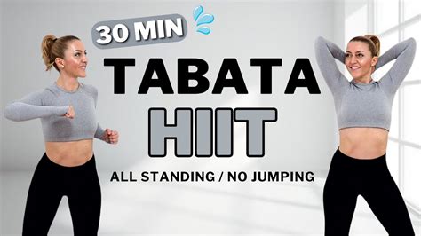 30 MIN TABATA HIITSWEATY FULL BODY WORKOUTALL STANDINGNo Equipment