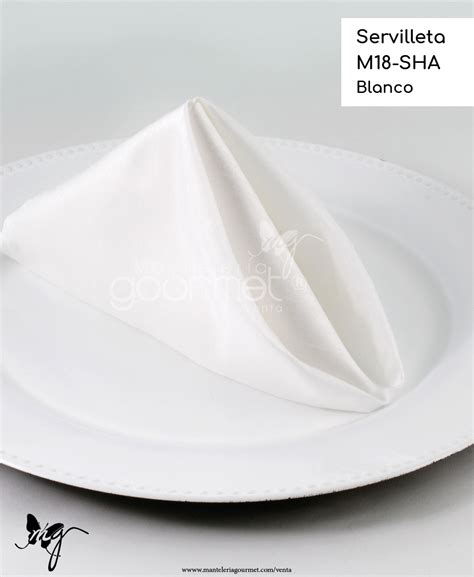 Servilleta M18 SHA Blanco Mantelería Gourmet