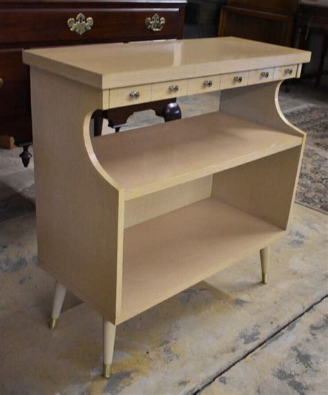 Mid Century Modern Blonde Retro Bookshelf The Green Scene Antiques