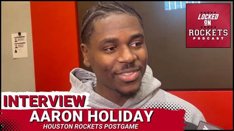 Aaron Holiday Postgame Houston Rockets Vs Okc Thunder 2023 2024 Nba