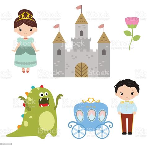 Collection Of Beautiful Princesses Stock Illustration Download Image