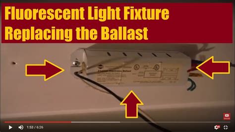 Changing A Ballast In A Fluorescent Light