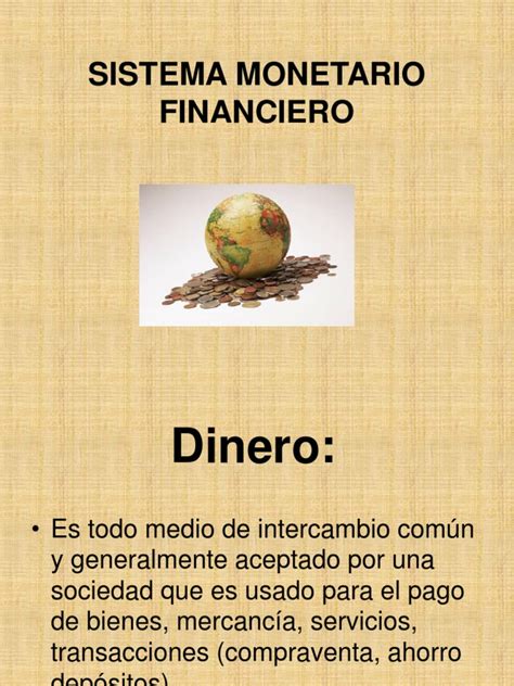 Sistema Monetario Financiero Pdf Dinero Tasas De Interés