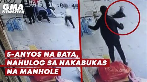 5 Anyos Na Bata Nahulog Sa Nakabukas Na Manhole Gma News Feed Video Dailymotion