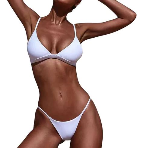 Mujeres Push Up Acolchado Sosten Playa Bikini Conjunto Tr Cuotas Sin Inter S