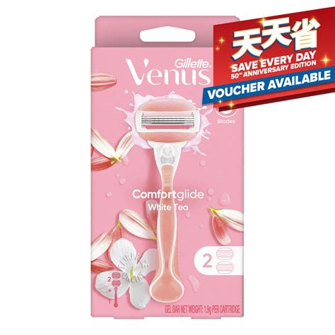 Gillette Venus Razor Comfort Glide White Tea Ntuc Fairprice