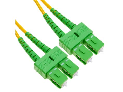 Cabo de Fibra Óptica BEMATIK Sc Apc para Monomodo Duplex Sc Apc 9 125