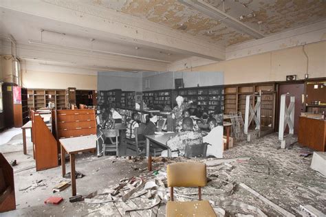 Abandoned Detroit School Given Life Through Photos Picture Cass Tech High Then And Now Abc News