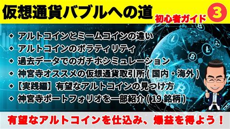 将来性あるアルトコインの探し方や買い方を徹底解説【仮想通貨バブル初心者ガイド③】2024年、2025年用「神宮寺ポートフォリオ」おすすめ19