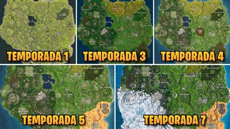 EvoluciÓn Del Mapa De Fortnite Temporada 1 7 Cambios En El Mapa Youtube