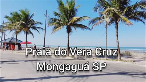 Praia do Vera Cruz Mongaguá SP em um dia ensolarado YouTube