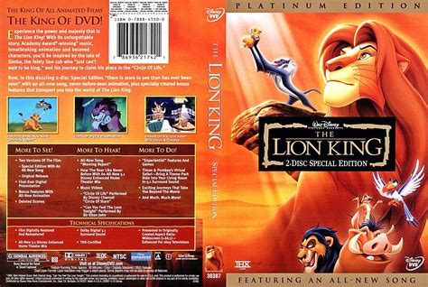 Walt Disney Characters Photo Walt Disney Dvd Covers The Lion King