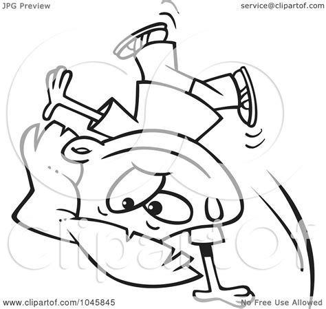 Royalty Free Rf Clip Art Illustration Of A Cartoon Black And White