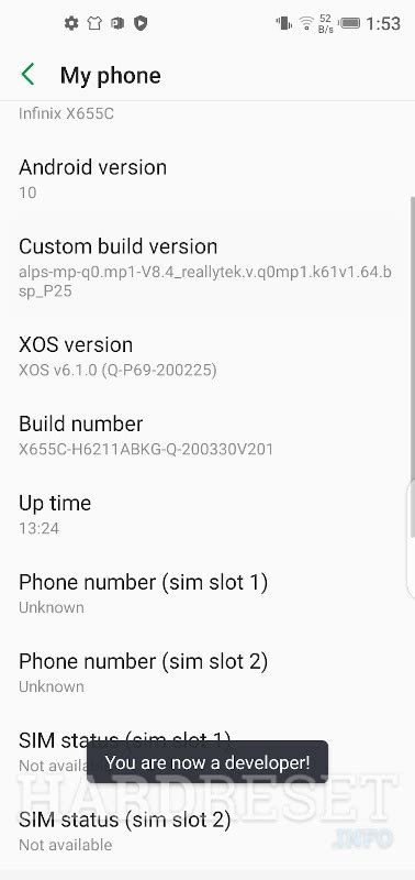 How To Get To And Enable Developer Options On Infinix Hot