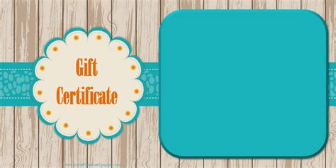 printable gift certificate templates customize  print