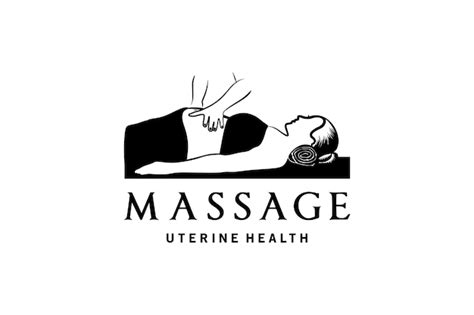 Premium Vector Pregnant Woman Massage Logo Design For Fetal Health