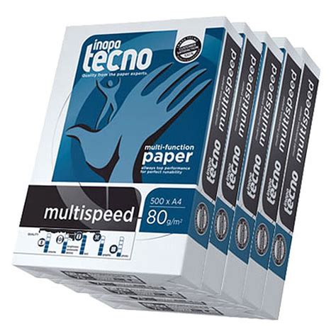 Inapa Tecno Multispeed Ramettes Feuilles A G Blanc X Papier