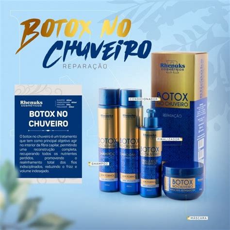 Kit Capilar Profissional Botox No Chuveiro Itens Rhenuks Shopee