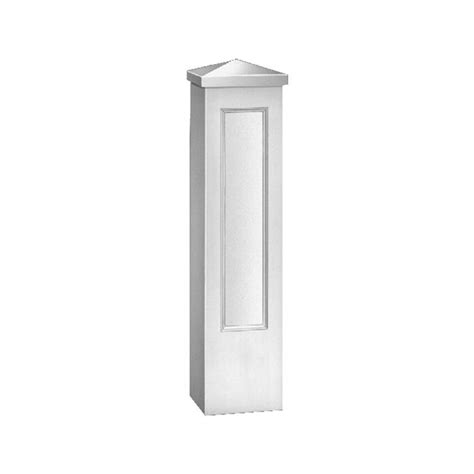 8 Wide X 47 3 4 High Primed White Polyurethane Newel Post Outwater