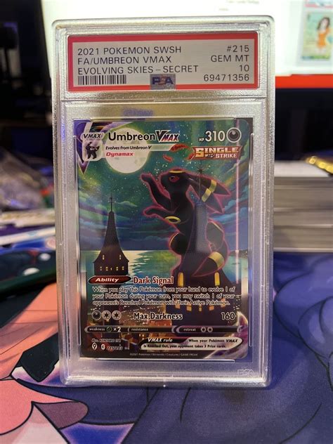 Mavin 2021 Pokemon Evolving Skies Umbreon VMAX Full Alternate Alt Art