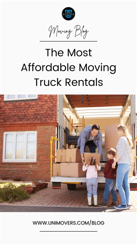 The Most Affordable Moving Truck Rentals • Unimovers