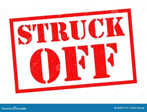 STRUCK OFF Royalty-Free Stock Photo | CartoonDealer.com #86251179