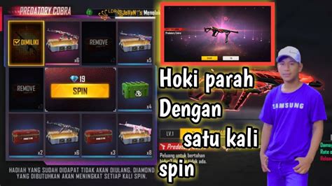 CARA SATU KALI SPIN MP40 PREDATORY COBRA FREE FIRE YouTube