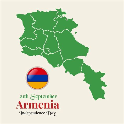 Premium Vector Armenia Flag Map Vector Image