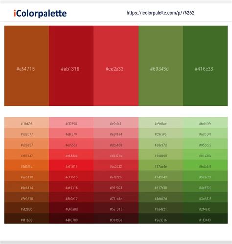 1 Latest Color Schemes with Hawaiian Tan And Tamarillo Color tone ...