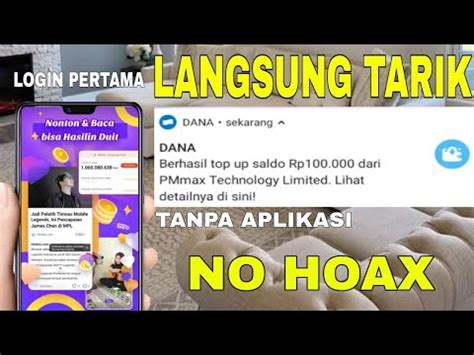 Modal Cek In Langsung Tarik Rp Aplikasi Penghasil Saldo Dana