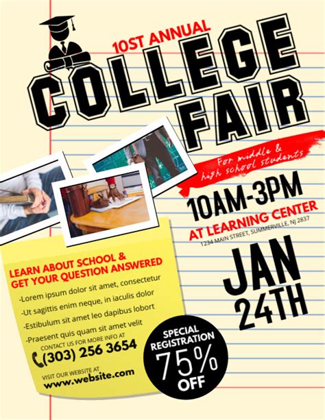 College Fair Flyer Template Postermywall