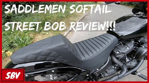 Saddlemen Seat Review Harley Davidson Softail Street Bob Fxbb Youtube