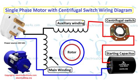 220 Volt Single Phase Capacitor Start Motor Wiring Diagram