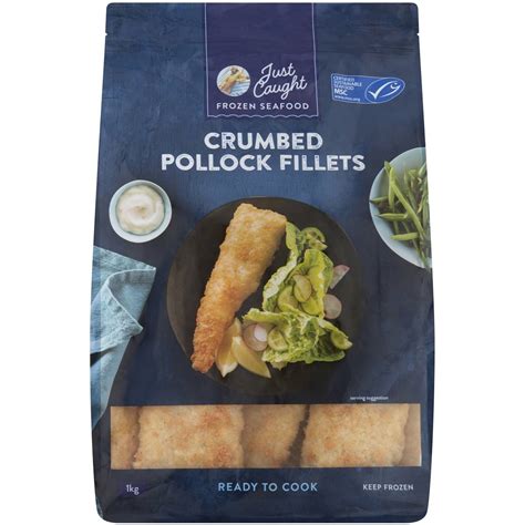 Just Caught Crumbed Pollock Fillets 1kg Woolworths